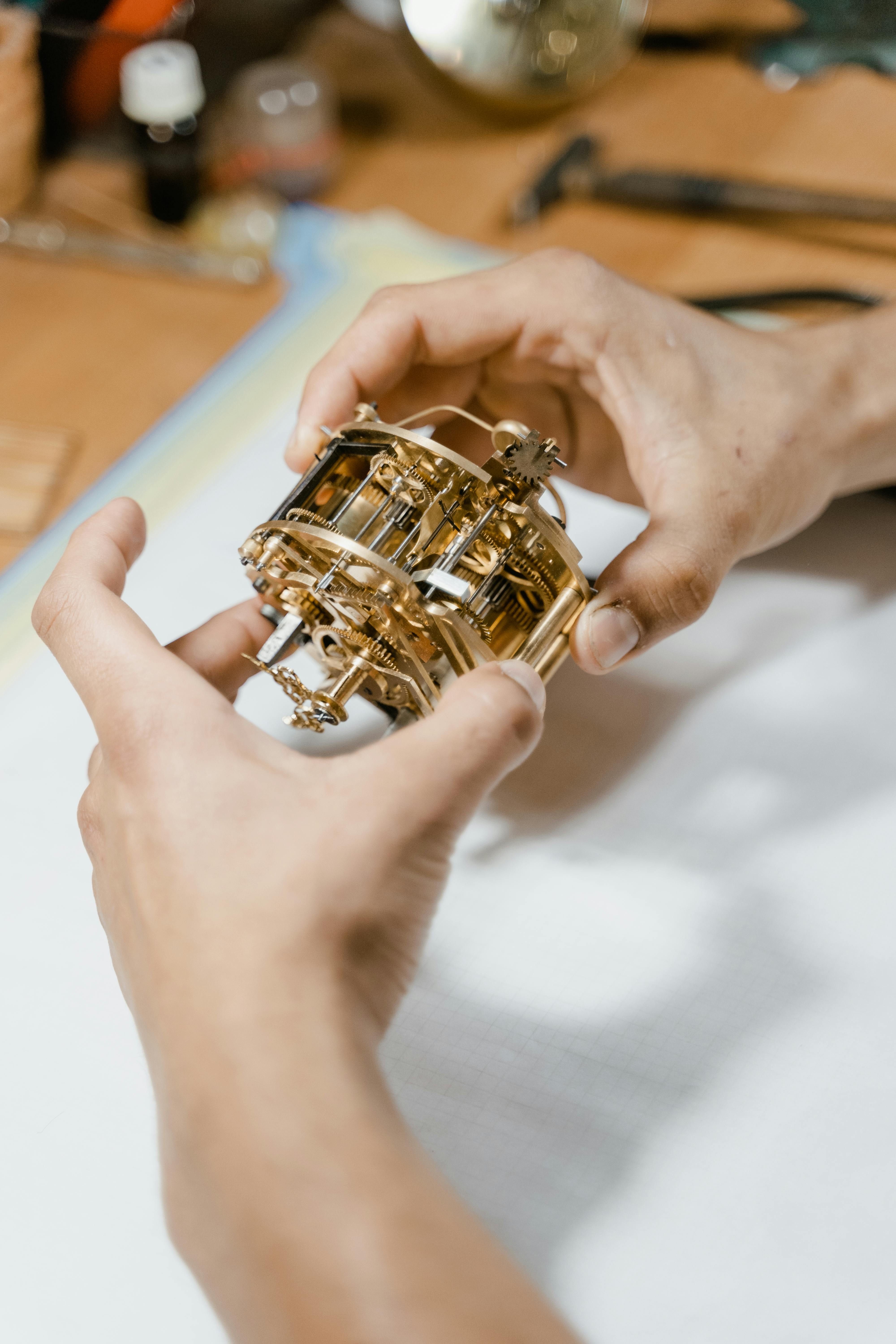 Mouvement mécanique contrôlé au banc d’atelier
